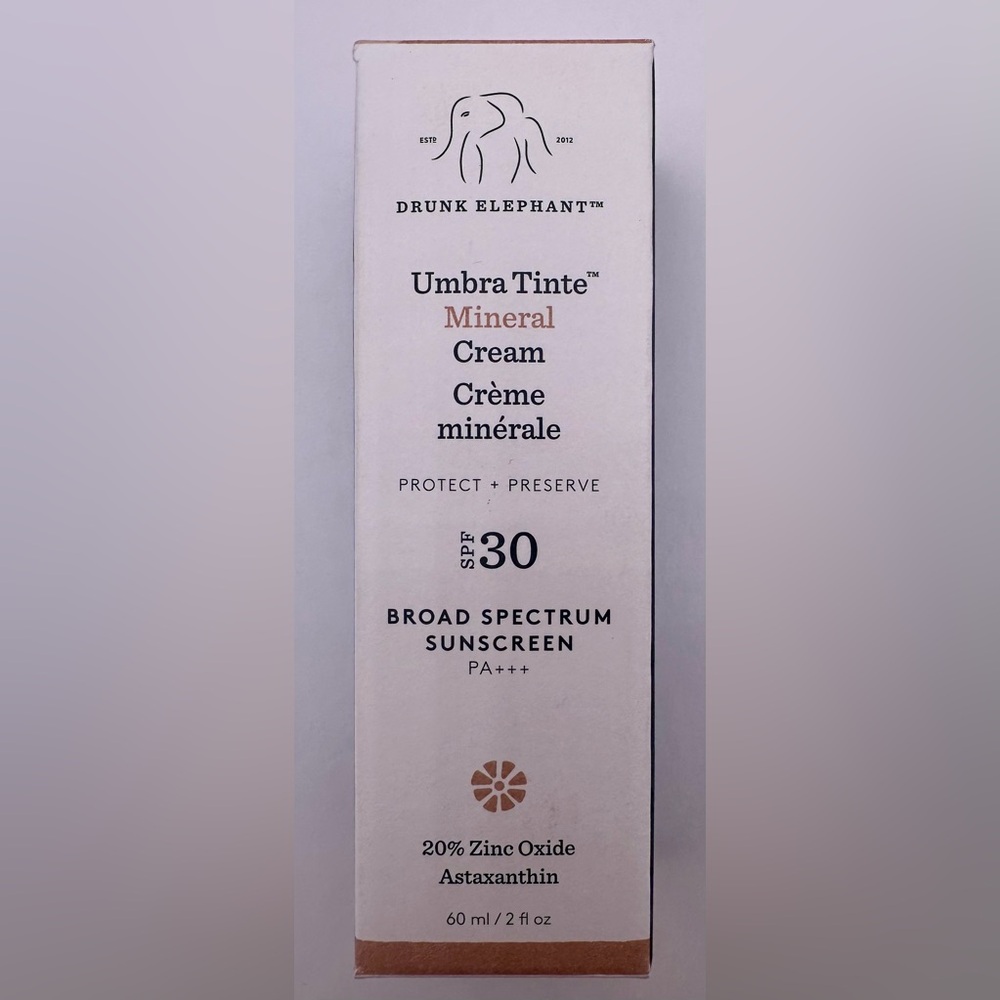 Drunk Elephant Umbra Tinte Mineral Cream SPF 30 New in Box and Sealed